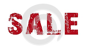 Animated SALE text with moving hand and finger.