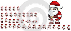 Animated Santa Claus Game Character Sprite