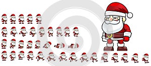 Animated Santa Claus Game Character Sprite photo