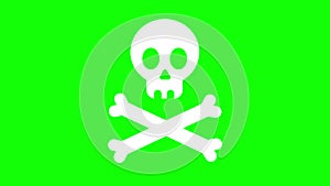 Animated skull crossbones icon