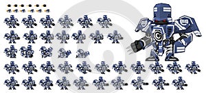 Animated Robot Character Sprites