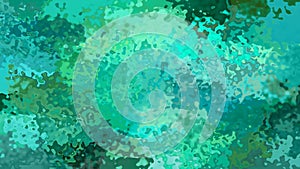 Animated stained background seamless loop video - watercolor effect - emerald green, cobalt, teal and pine color