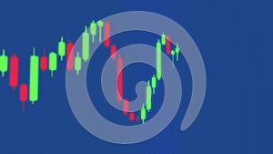 Animated Trading Candlesticks Looping. High quality