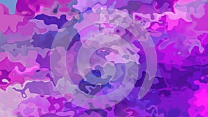 Animated twinkling stained background seamless loop video - watercolor splotch effect - color purple violet blue fuchsia magenta p