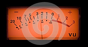 Animated vu meter photo