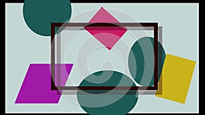The animation consists of changing geometry and a frozen frame.