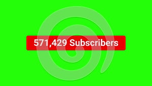 Animation Counter Number 1 Million Subcribers