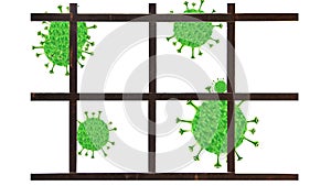 Animation of the defeated Covid-19 virus