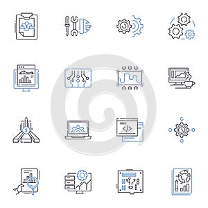 Animation Effects line icons collection. Vividness, Fluidity, Motion, Expressiveness, Sparkle, Enchantment, Imagination photo