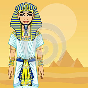 Animation Egyptian Pharaoh.