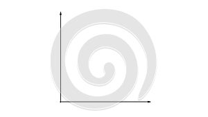 Animation of the first quarter of the coordinate plane to plus ten