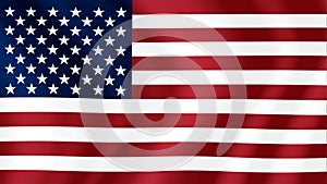 Animation of the flag United States of America