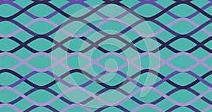 Animation of geometrical patter over purple background