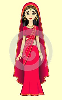 Animation Indian princess