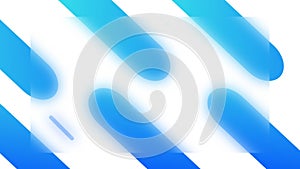 Animation of multiple digital colourful shapes icons on white background