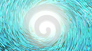 Animation of passing through a whirlpool with light at the end of the tunnel.