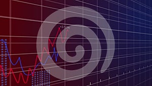 Animation of statistics and data processing over gird