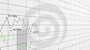 Animation of statistics and data processing over gird