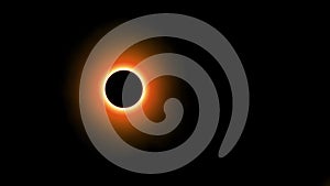 An animation of a total solar eclipse that occurs