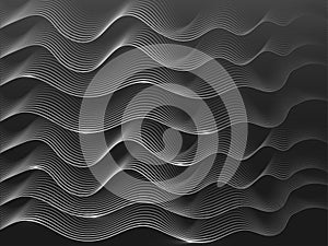 Animations of wave motion from particle field dance motion background.