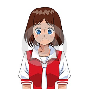 Anime girl japanese character
