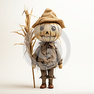 Anime-inspired Scarecrow Doll In Wheat Field photo