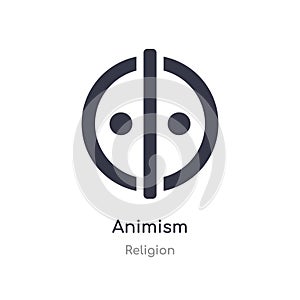 animism icon. isolated animism icon vector illustration from religion collection. editable sing symbol can be use for web site and