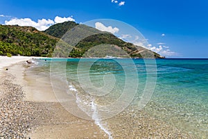 Aninuan beach, Puerto Galera, Oriental Mindoro in the Philippines, landscape view