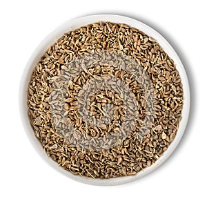 Anise seeds in plate