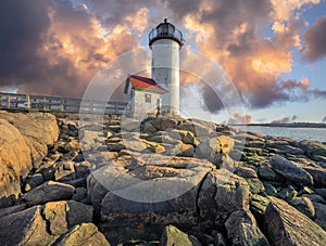 Anisquam lighthouse in Gloucester, Massachusetts