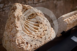 Anjar roman and Umayyad ruins in Bekaa Valley, Baalbek, Lebanon