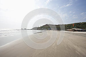 Anjuna beach at Goa, India