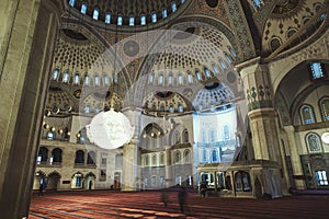 Kocatepe Mosque`s inside in Ankara. Editorial shot in Ankara
