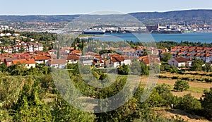 Ankaran and the Koper Seaport in the Background