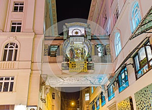 Ankeruhr Clock in Hoher Markt - Vienna Austria