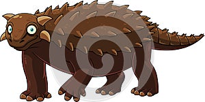 Ankylosaurus Dinosaur Cartoon Character