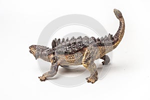 Ankylosaurus Dinosaur on white background