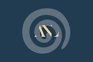 ANL abstract letter logo design