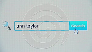 Ann taylor - browser search query, Internet web page