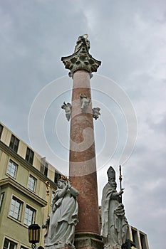 The Anna column in Innsbruck, Austria.