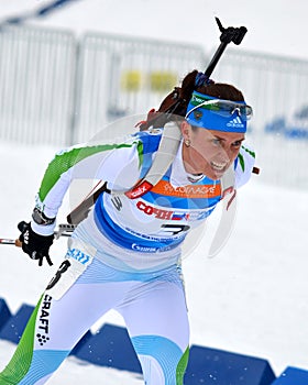 Anna Kunaeva competes in IBU Regional Cup in Sochi