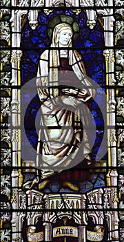 Anna, mother of Mary in stained glass