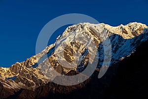 Annapurna beautiful mountain view in Nepal