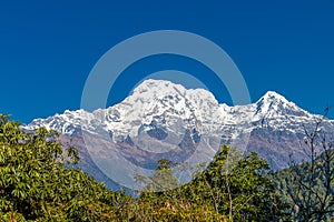 Annapurna circuit trek ans bace camp trek in Himalaya mountains