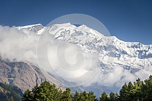 Annapurna Himalaya peaks in Nepal