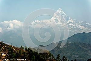 Annapurna-Massiv bei Pokhara in Nepal Annapurna-Range near Pokhara Nepal