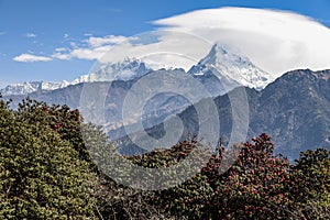 Annapurna mountain range in Nepal