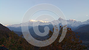 Annapurna Mountain Range from Pokhara.