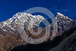 Annapurna mountain view in Nepal