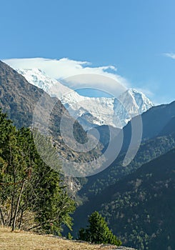 Annapurna rang in Nepal Himalaya